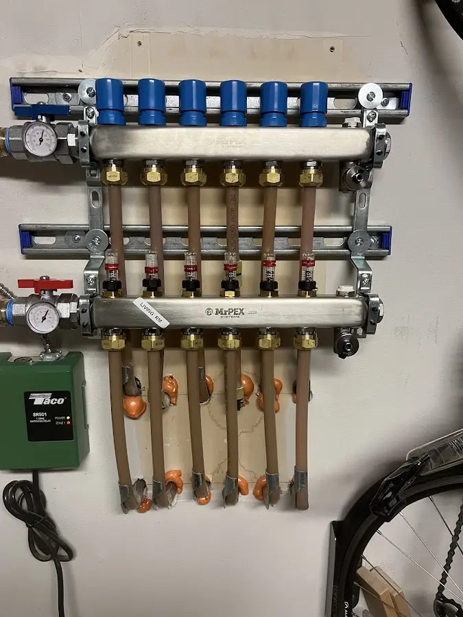 Plumber performing Gas Line Installation at a residential property in Glenn Heights